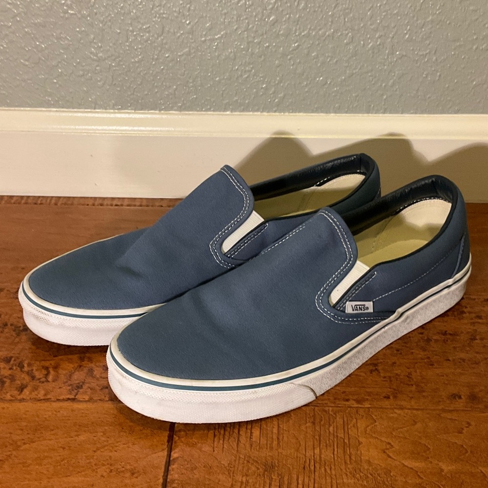 Vans Men's Navy Slip-On Loafers